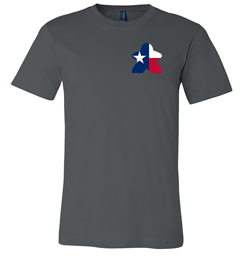 Full-Color Meeple T-Shirt (Flag Series) - Texas