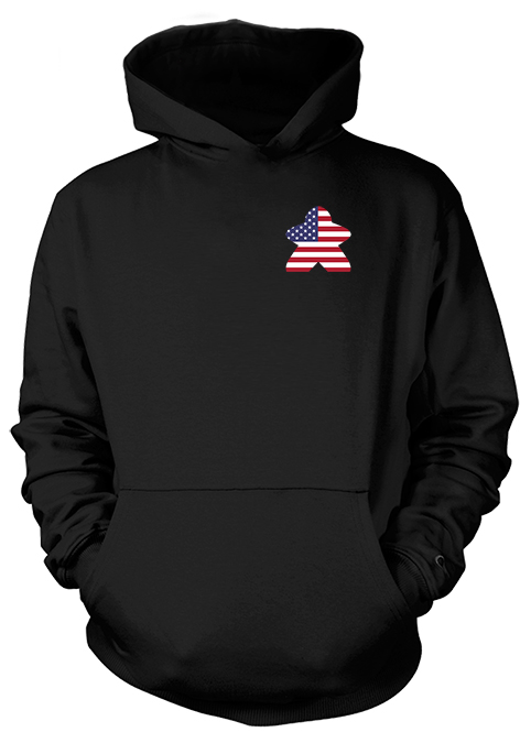 Full-Color Meeple Hoodie (Flag Series) â€“ United States