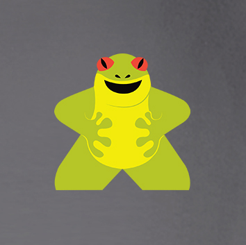 Full-Color Meeple Hoodie (Animal Series) - Frog