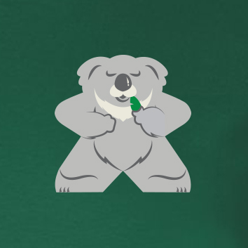 Full-Color Meeple T-Shirt (Animal Series) - Koala