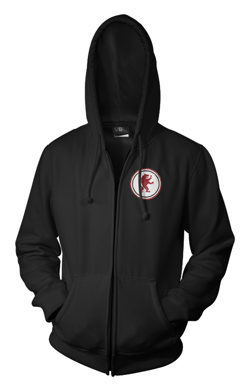 Full-Color Scythe Faction Zippered Hoodie (Small Logo) - Republic of Polania