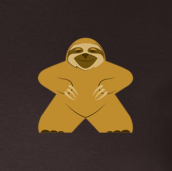 Full-Color Meeple T-Shirt (Animal Series) - Sloth