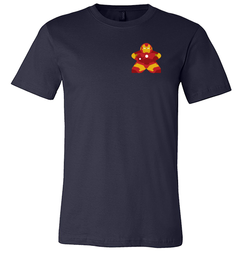 Full-Color Meeple T-Shirt (Heroes & Villains Series) - Tony