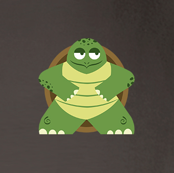 Full-Color Meeple Hoodie (Animal Series) - Turtle