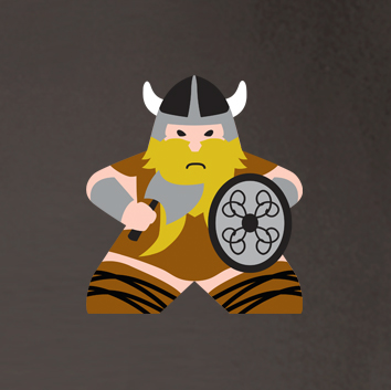 Full-Color Meeple Hoodie (Character Series) - Viking