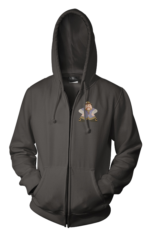Full-Color Meeple Zippered Hoodie (Character Series) - Villager