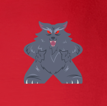 Full-Color Meeple Hoodie (Character Series) - Werewolf