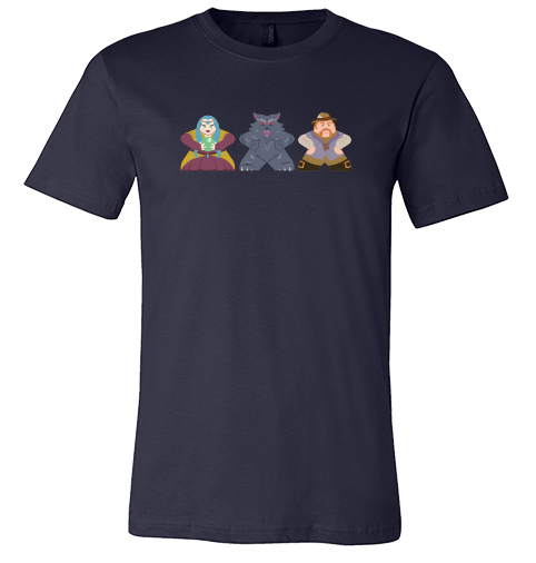 Full-Color T-Shirt (Ultimate Werewolf) - Seer, Werewolf, and Villager Trio