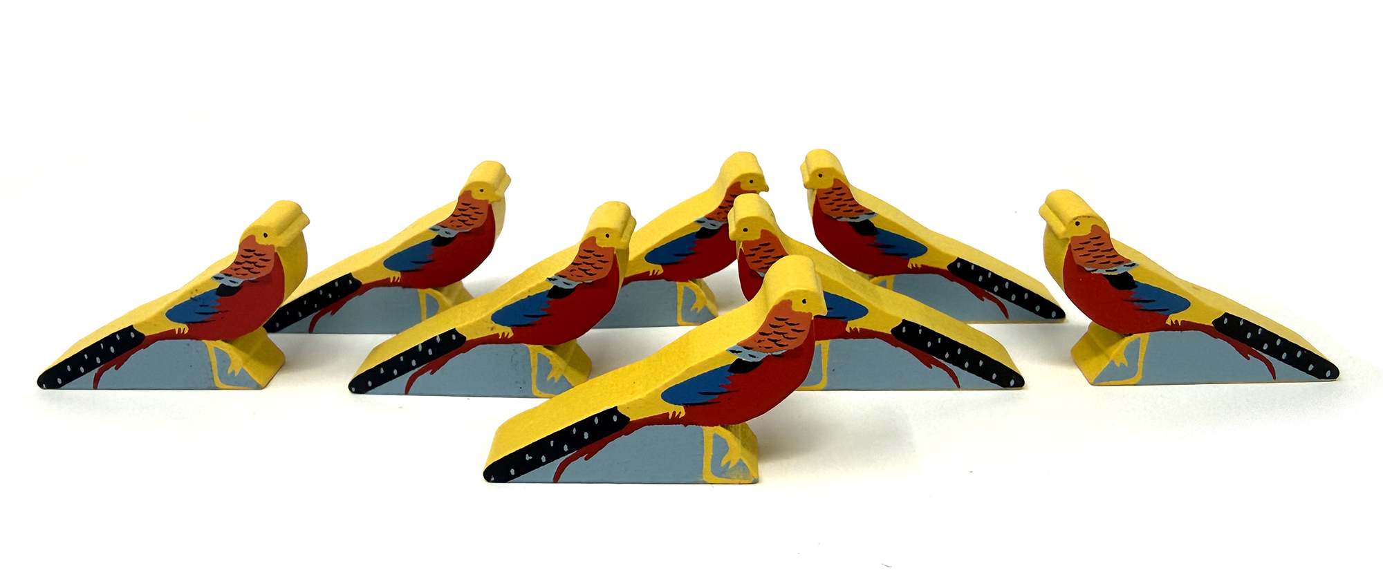 Golden Pheasant Meeples (8-pc set)