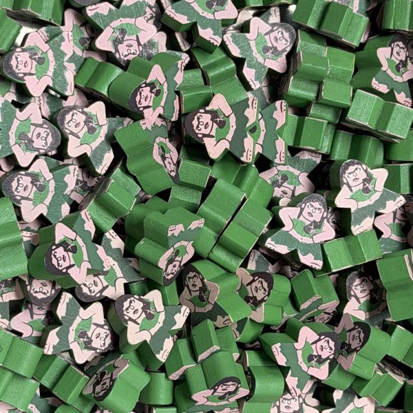 Green Cave Lady (Stone Age) - Individual Character Meeple