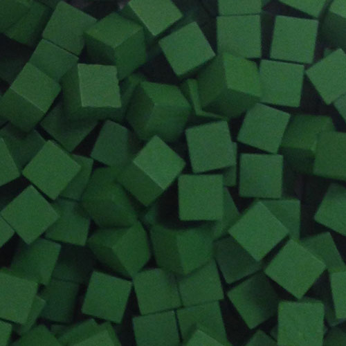 Green Wooden Cubes