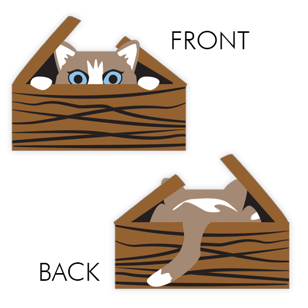 PRE-ORDER: 2-sided "Cats in Baskets" (15-piece set for Isle of Cats) - est. shipping date early February 2022