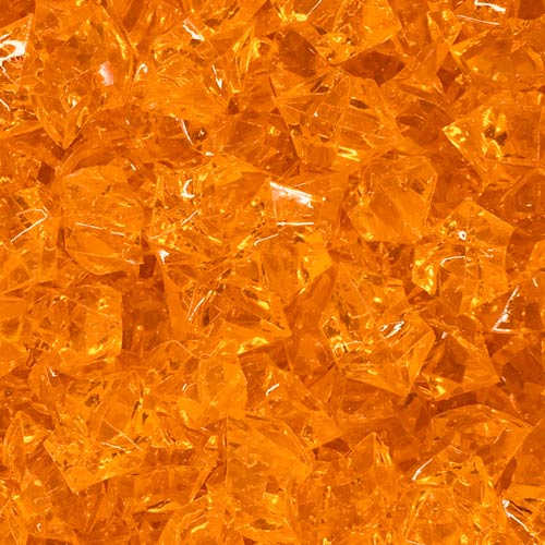 Orange (Translucent) Acrylic Gems (Large)