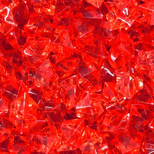Red (Translucent) Acrylic Gems (Large)