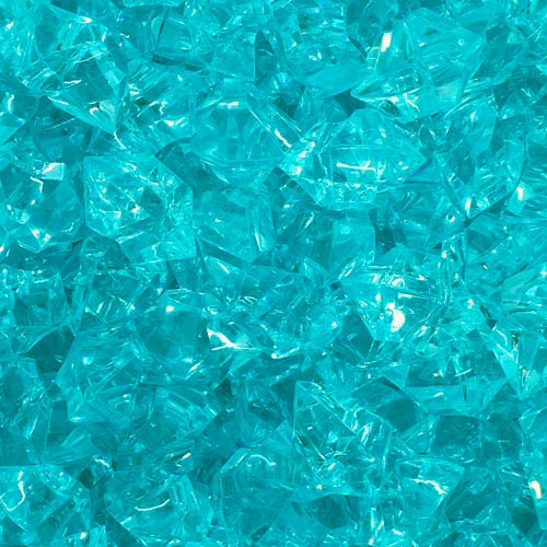 Turquoise (Translucent) Acrylic Gems (Large)