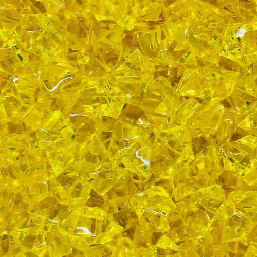 Yellow (Translucent) Acrylic Gems (Large)