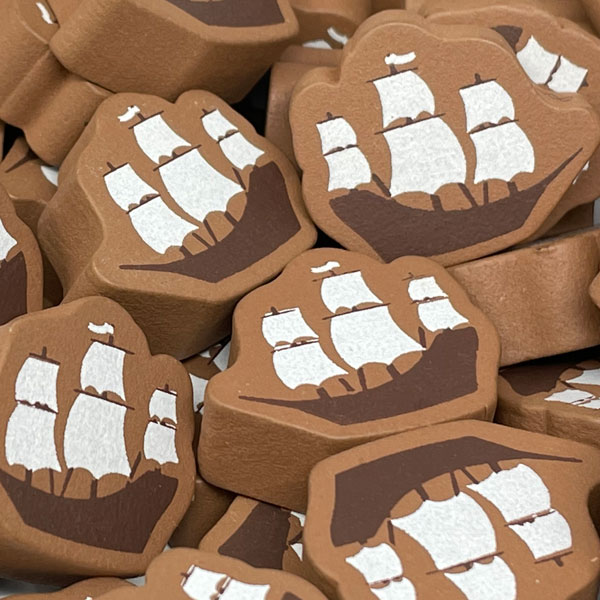 Large Brown Boat Bits