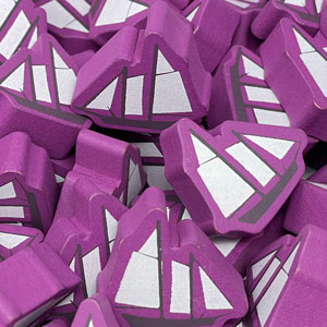 Large Purple Boat Bits