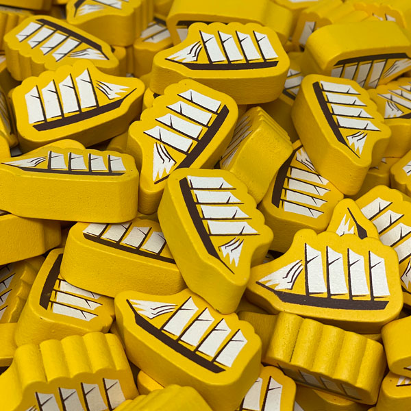 Large Yellow Boat Bits