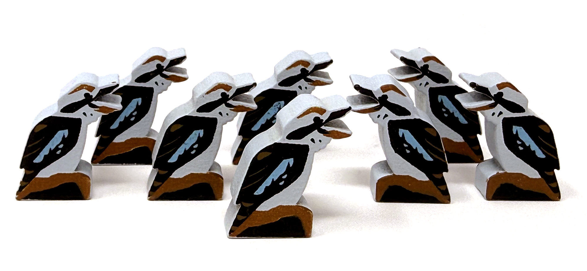 Laughing Kookaburra Meeples (8-pc set)