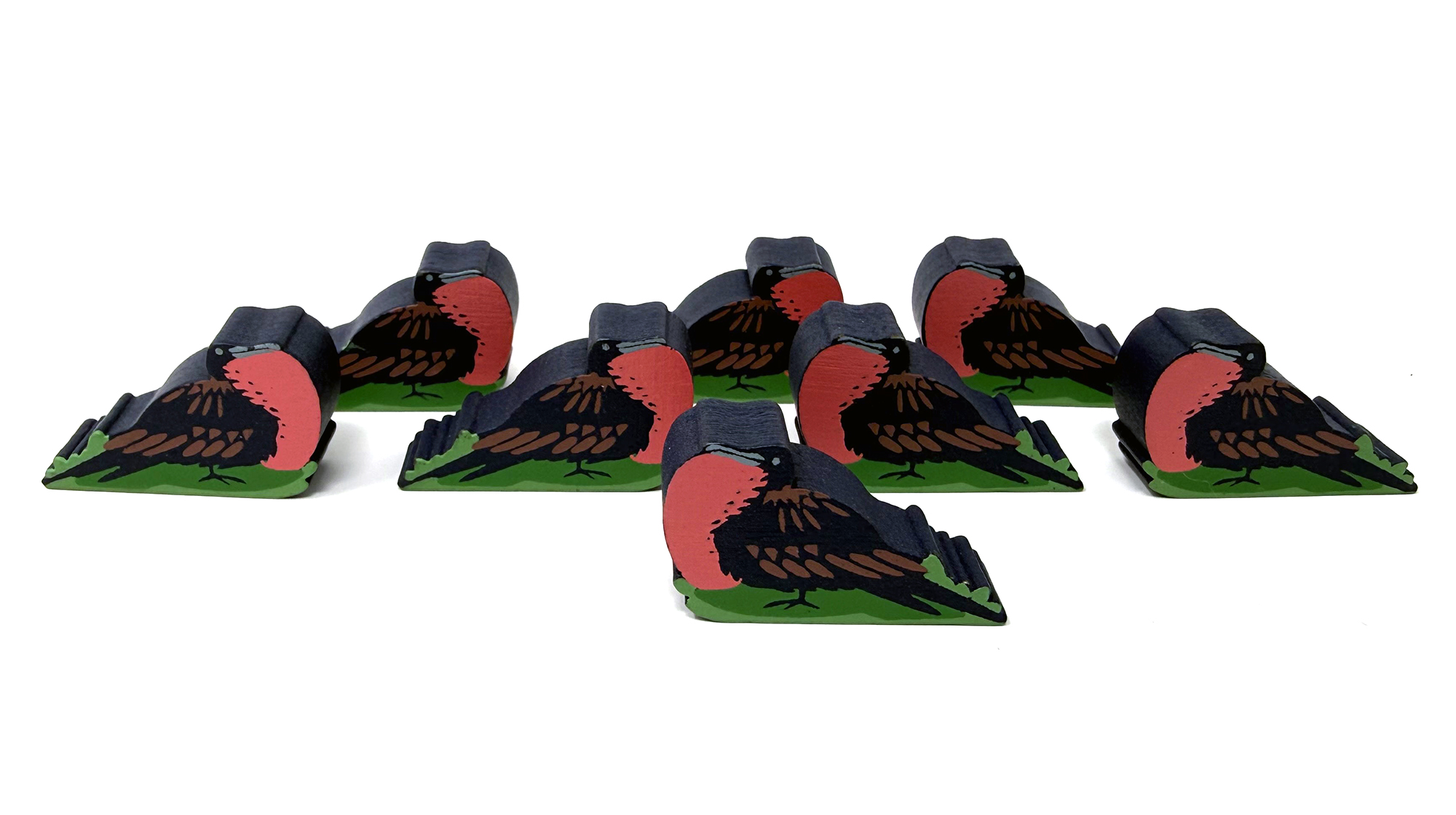 Magnificent Frigatebird Meeples (8-pc set)