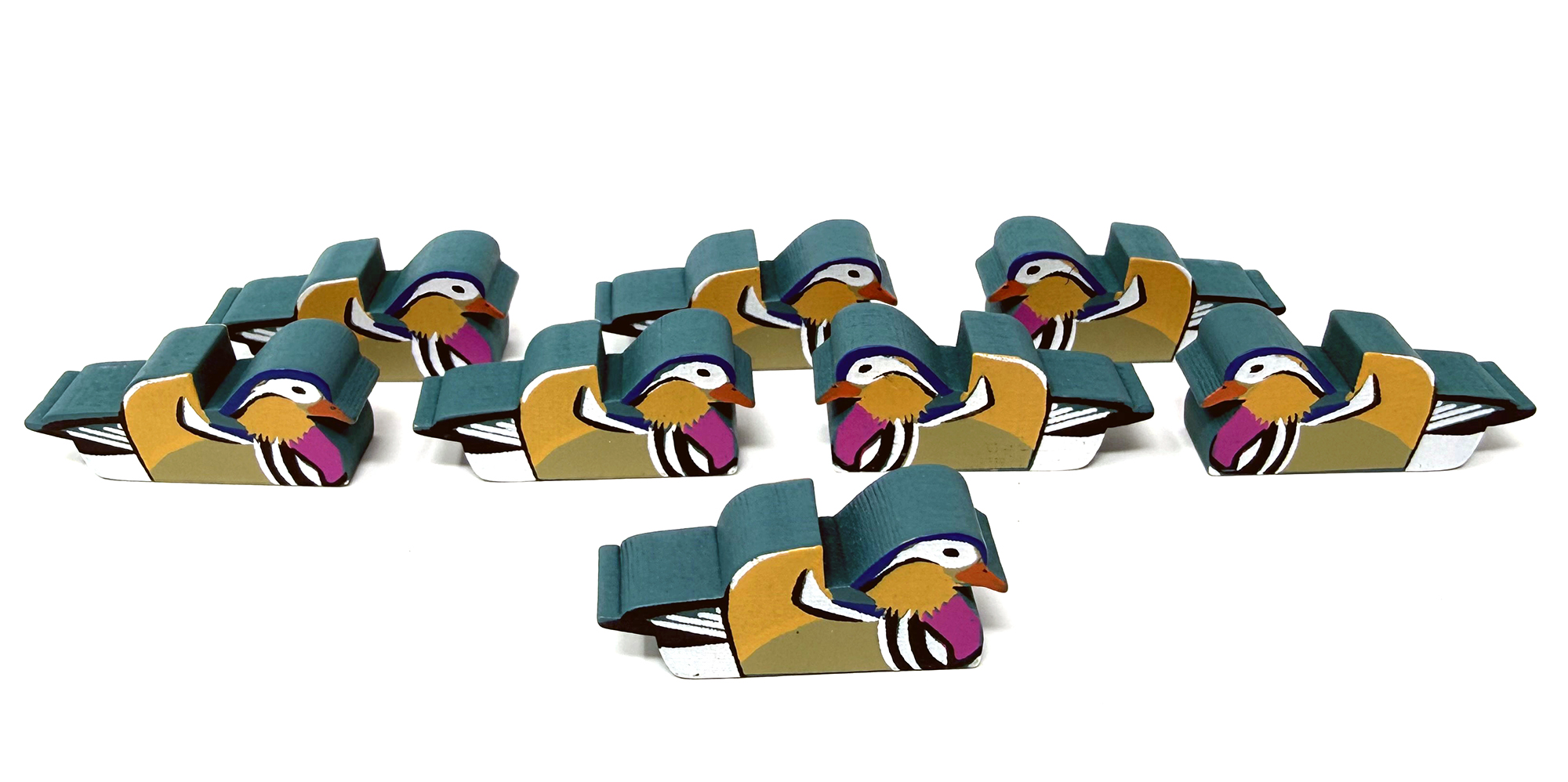 Mandarin Duck Meeples (8-pc set)