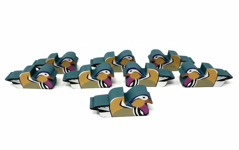 Mandarin Duck Meeples (8-pc set)