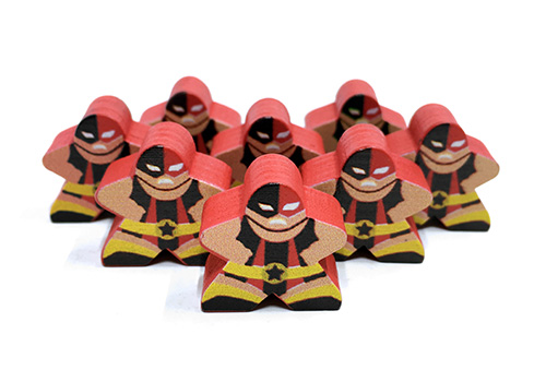 Red Luchador - Individual Character Meeple