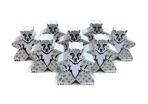 Snow Leopard - Character Meeple