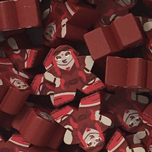 Red Explorer - Individual Character Meeple