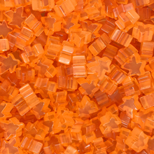 "Orange" (Translucent) Acrylic Mini Meeple (12mm)