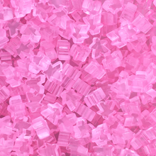 "Pink" (Translucent) Acrylic Mini Meeple (12mm)