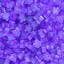 "Purple" (Translucent) Acrylic Mini Meeple (12mm)