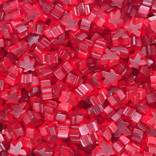 "Red" (Translucent) Acrylic Mini Meeple (12mm)
