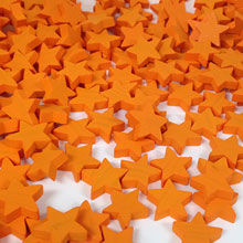 Orange Stars (15mm)