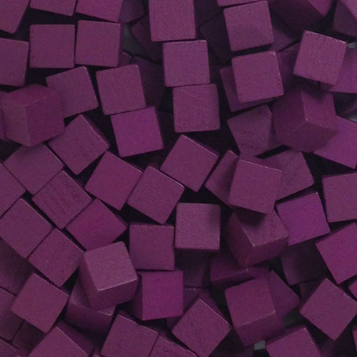 Purple Wooden Cubes