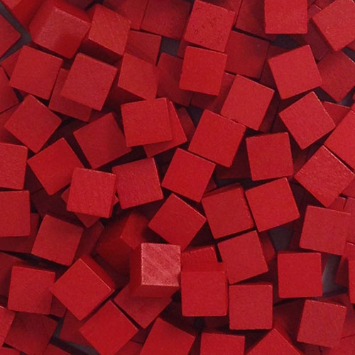Red Wooden Cubes