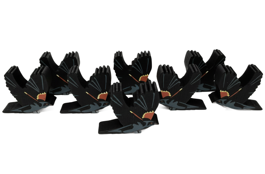 Red-Winged Blackbird Meeples (8-pc set)