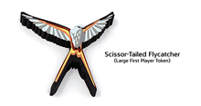 Large Scissor-Tailed Flycatcher First Player Token for Wingspan