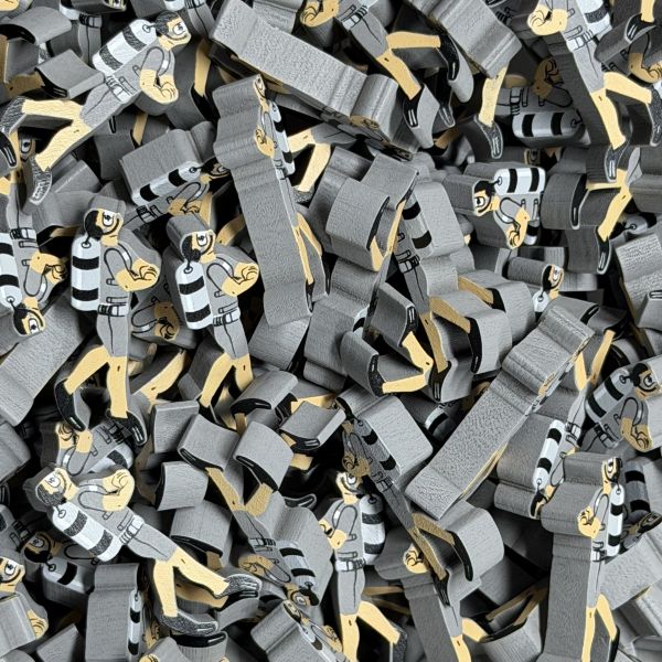 Grey Scuba Diver (Finspan) - Individual Character Meeple