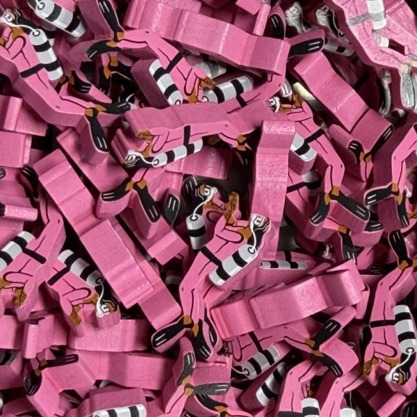 Pink Scuba Diver (Finspan) - Individual Character Meeple