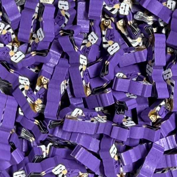 Purple Scuba Diver (Finspan) - Individual Character Meeple