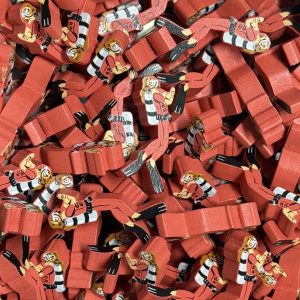 Red Scuba Diver (Finspan) - Individual Character Meeple