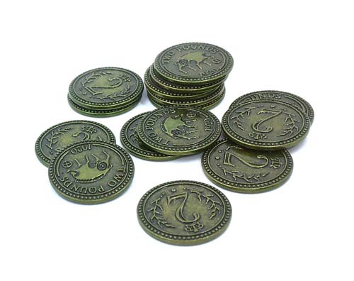Scythe Promo #10 -15  Metal $2 Coins (Stonemaier Games)