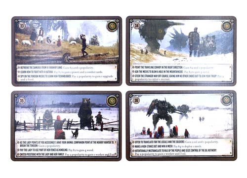 Scythe Kickstarter Promo Pack #2 -  4 Promo Encounter Cards  (Stonemaier Games)