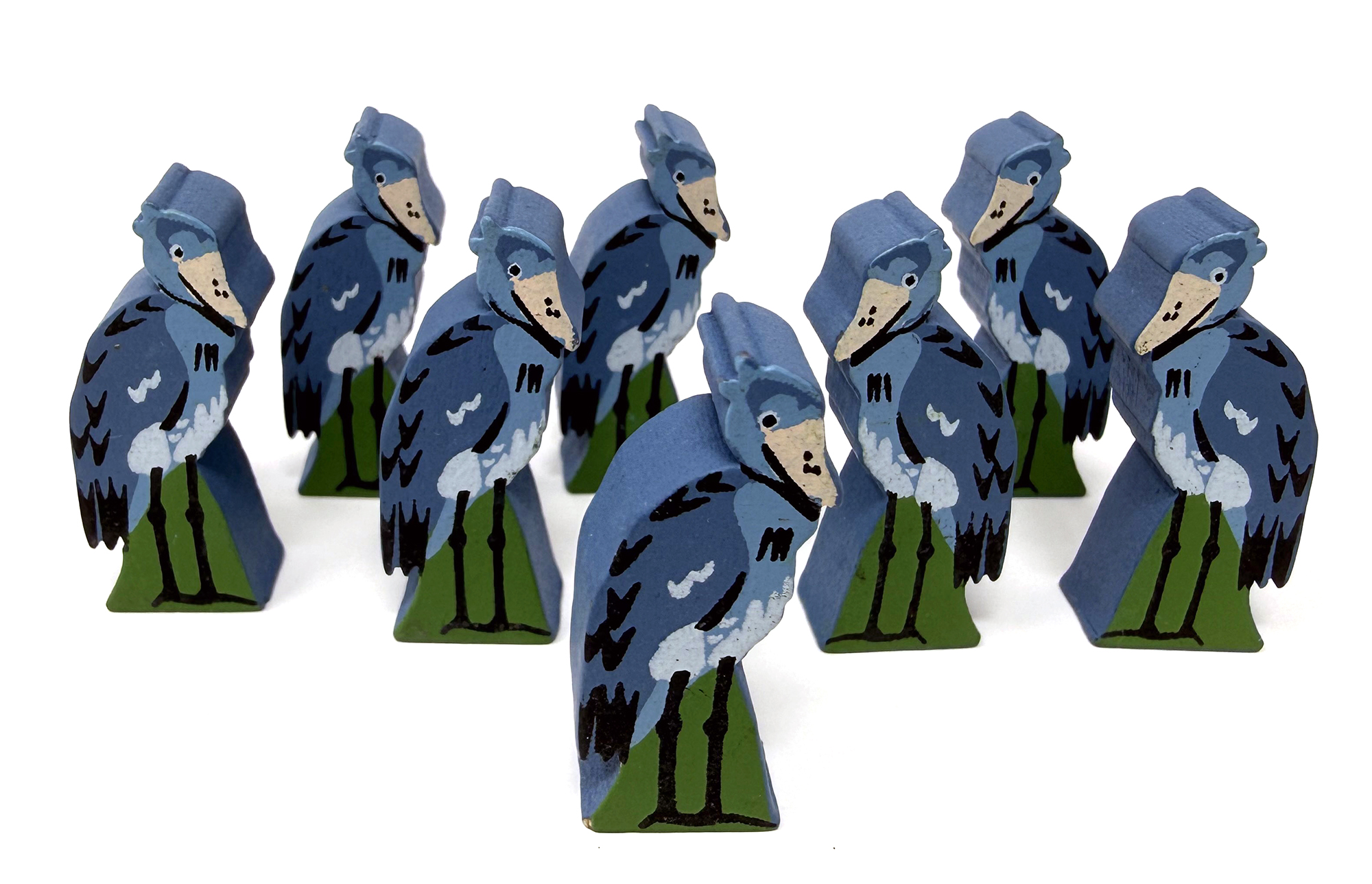 Shoebill Stork Meeples (8-pc set)