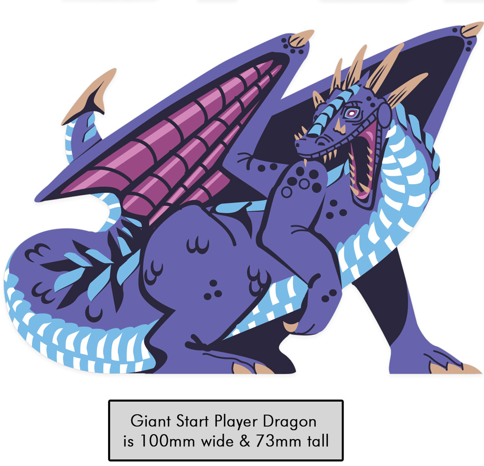 PRE-ORDER: Giant Start Player Dragon for Wyrmspan (100mm wide!)