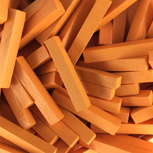Orange Wooden Sticks (25mm long)