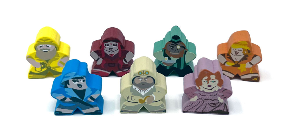 Character Meeples for Tiny Epic Defenders by Meeple Source