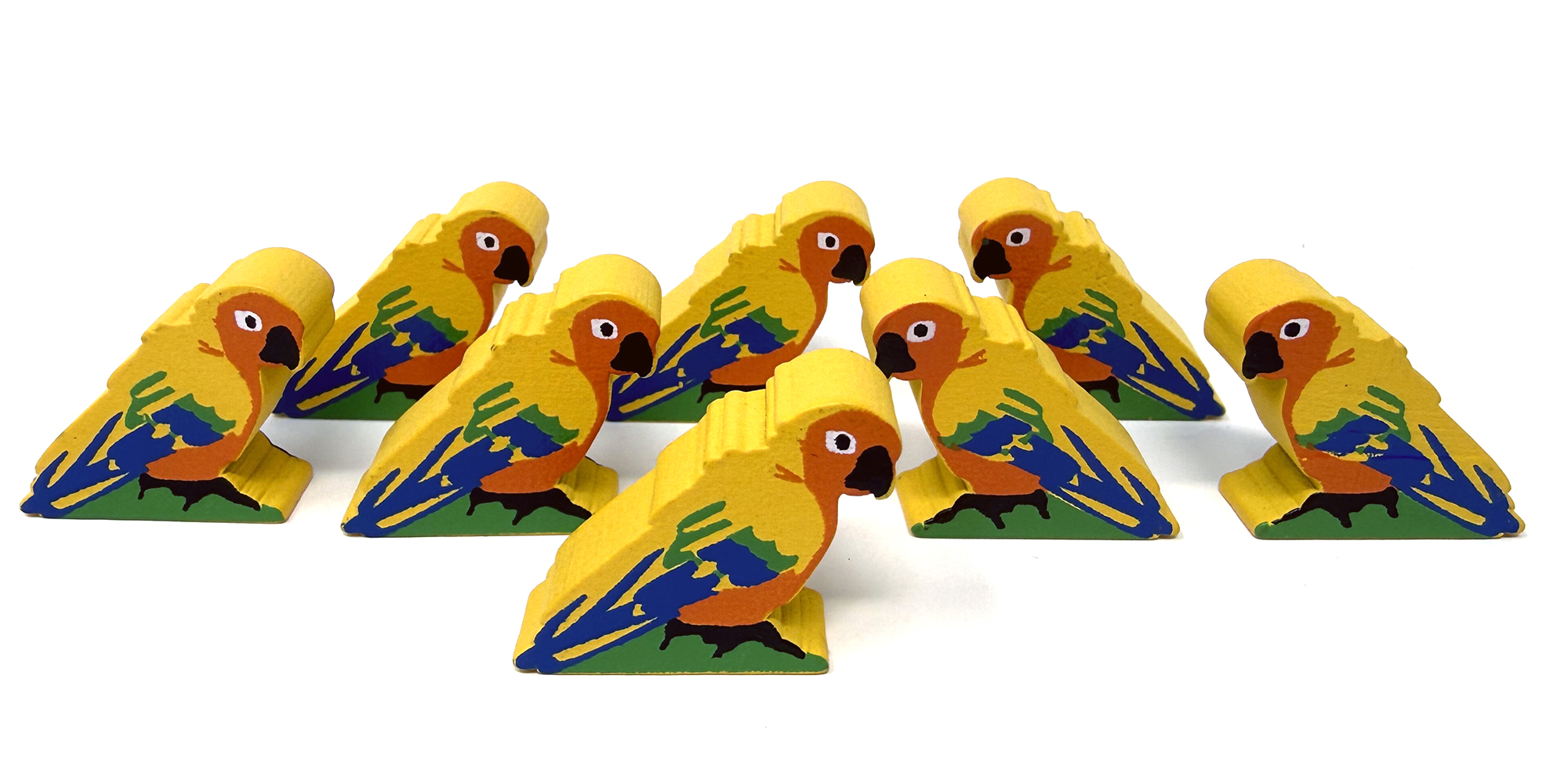 Sun Conure Meeples (8-pc set)